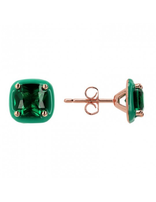 Orecchini Bronzallure  Miss-Quadrati-Prisma Gem Verde-WSBZ02185.GRN-CZ