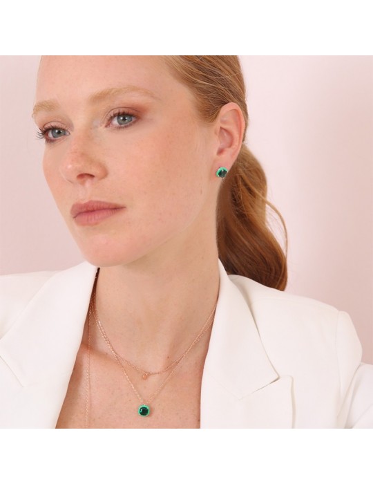 Orecchini Bronzallure  Miss-Quadrati-Prisma Gem Verde-WSBZ02185.GRN-CZ