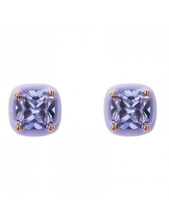 Bronzallure-Miss Earrings -Square-Prism Gem Purple-WSBZ02185.LAV-TA