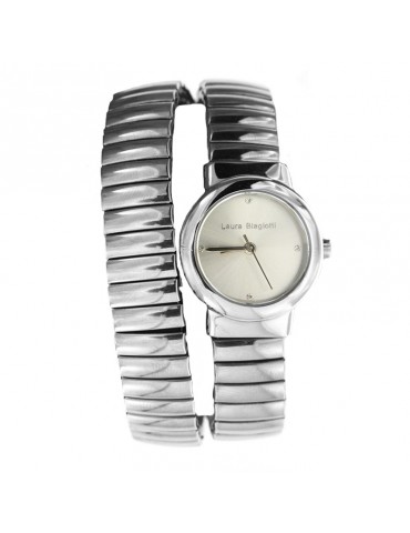Laura Biagiotti Watch - Double Turn - 28mm - Silver - LBWTWI333