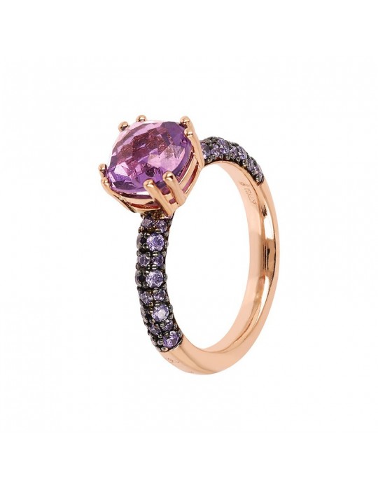 Bronzallure Ring - Preziosa - Prisma Gem - Purple - WSBZ02181.AM