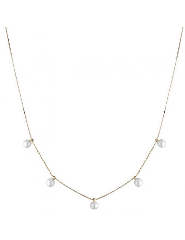Collana Lelune - Classic - Oro Giallo 18 Carati - Perle Freshwater 4-4,5mm - LLGC2116.1