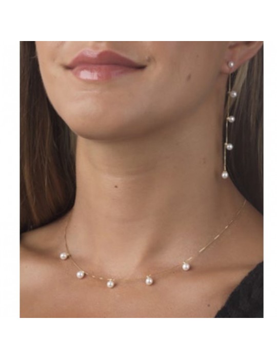 Collana Lelune - Classic - Oro Giallo 18 Carati - Perle Freshwater 4-4,5mm - LLGC2116.1