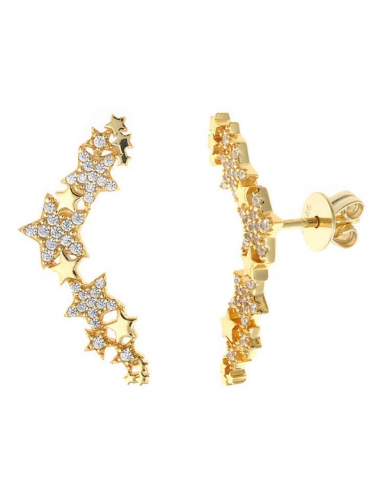 Salvatore Plata earrings-Astral-Climber-Stars-Cubic Zirconia-195A0144