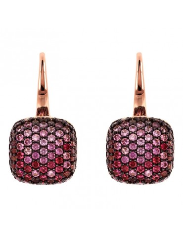 Orecchini Bronzallure-Altissima-Quadrati-Cubic Zirconia Rosa-WSBZ00615.ROSE