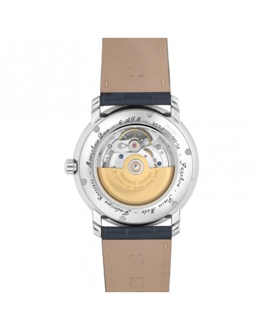 Frederique Constant Watch - Classics Heart Beat Automatic 40mm Blue Moonphase - Leather Strap - 0 2