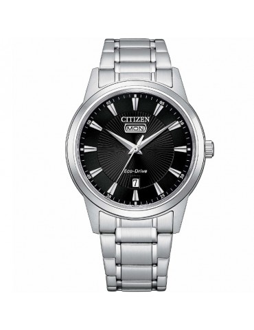Citizen Men's Watch - Classic Eco-Drive Time and Date 40mm Black - 0