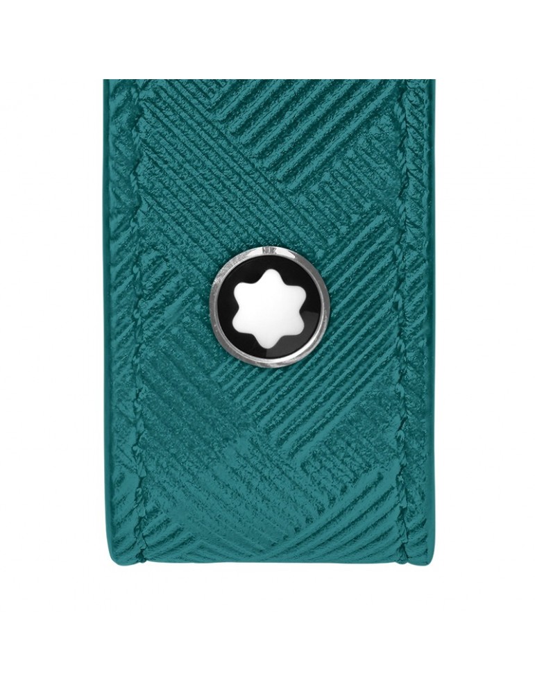 Montblanc Keyring - Extreme 3.0 in Fern Blue Leather - 0