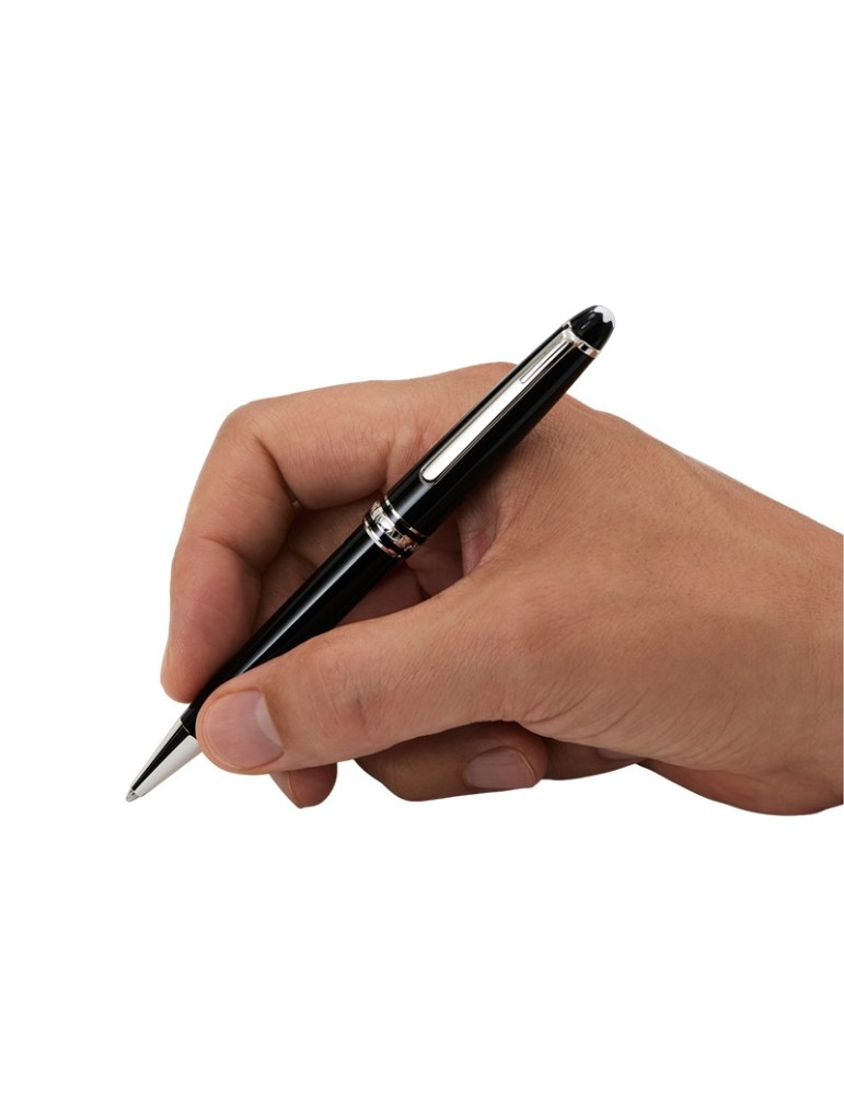 Penna a Sfera Montblanc - Meisterstück Platinum-Coated Classique - Nera - 132446MB