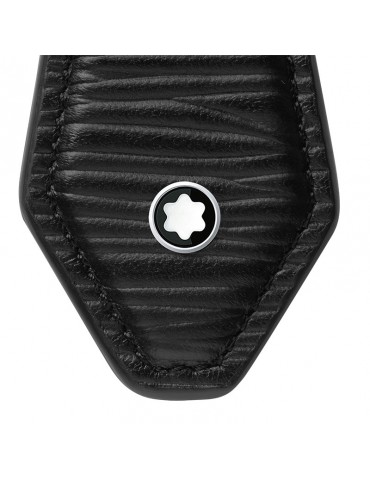 Montblanc Keyring - Meisterstück in Black Leather in Diamond Shape - 0 2