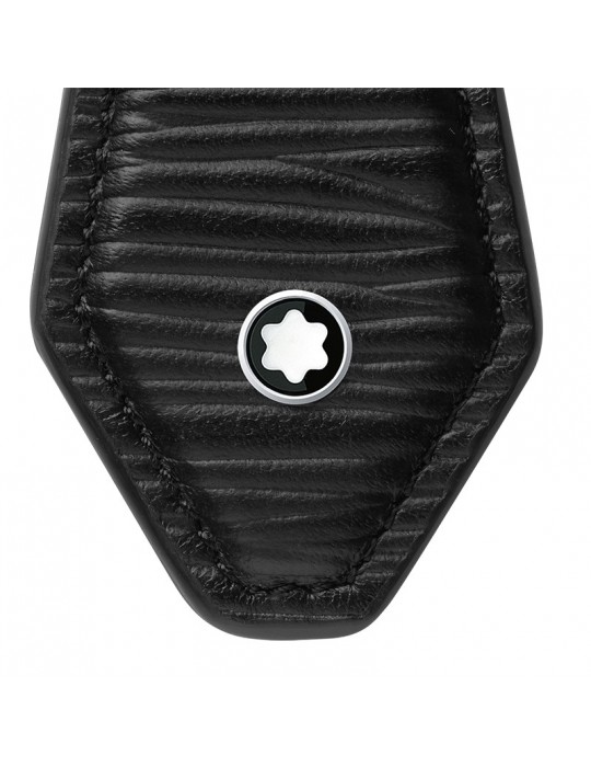 Montblanc Keyring - Meisterstück in Black Leather in Diamond Shape - 0