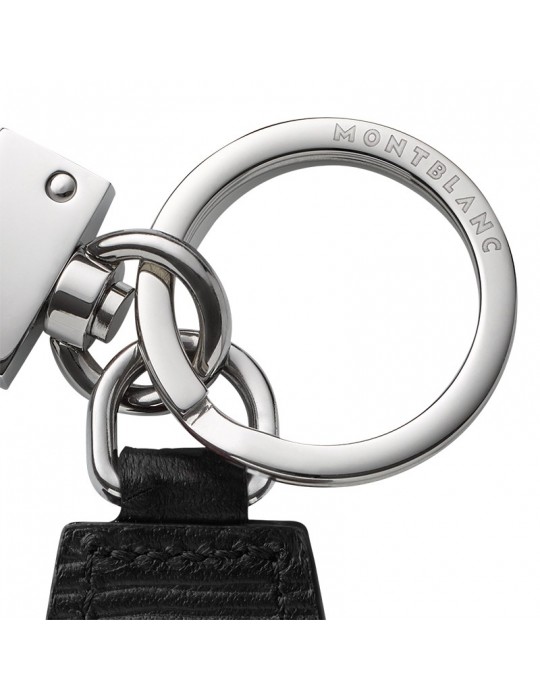 Montblanc Keyring - Meisterstück in Black Leather in Diamond Shape - 0