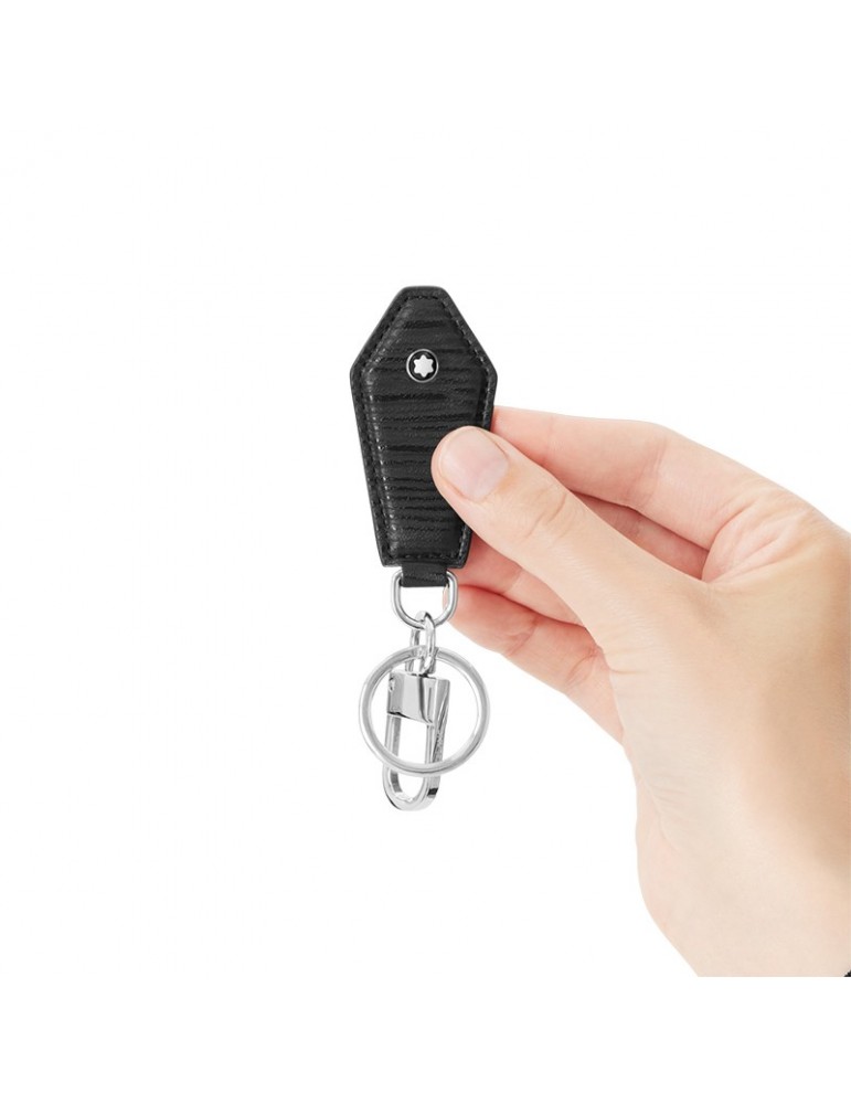 Montblanc Keyring - Meisterstück in Black Leather in Diamond Shape - 0
