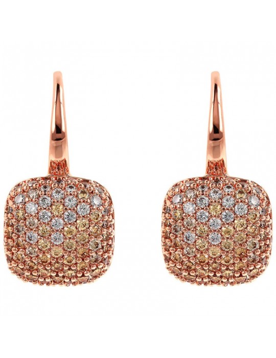Bronzallure-Altissima-Square Earrings-Champagne-WSBZ00615.CHAMP