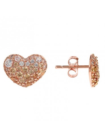 Bronzallure earrings - Altissima - Heart - Champagne -WSBZ01199.CHAMP 2