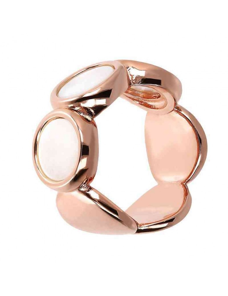 Bronzallure Ring - Alba - Discs - White Mother of Pearl - WSBZ01756WM16
