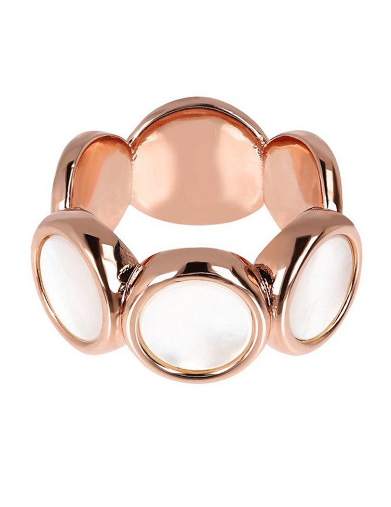 Bronzallure Ring - Alba - Discs - White Mother of Pearl - WSBZ01756WM16