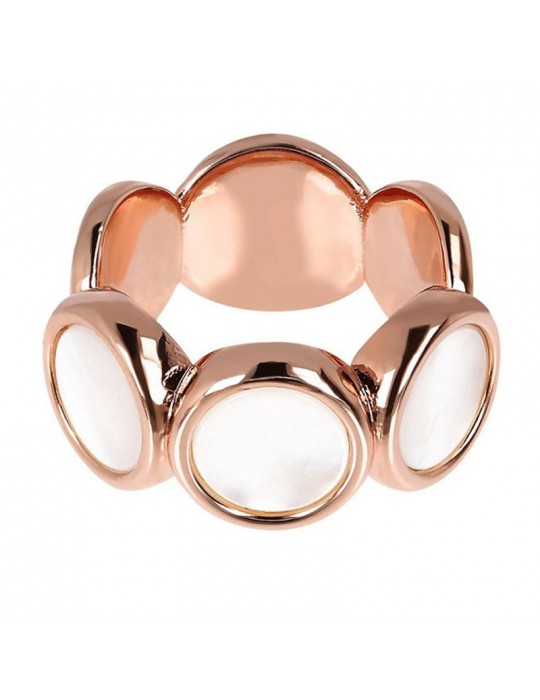 Bronzallure Ring - Alba - Discs - White Mother of Pearl - WSBZ01756WM16
