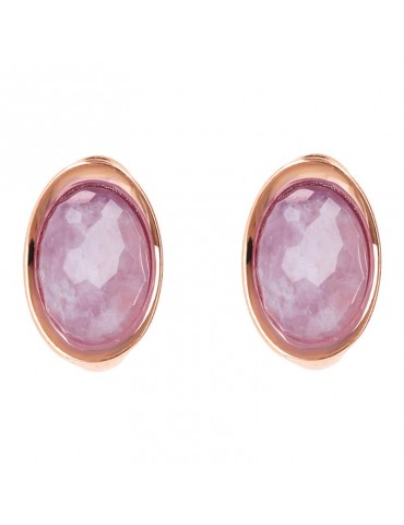 Bronzallure earrings - Felicia - Lobe-Stone-Amethyst-WSBZ02150.AML