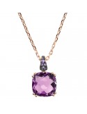Collana Bronzallure-Preziosa-Catena Rolò-Prisma Gem Viola-WSBZ02180.AM