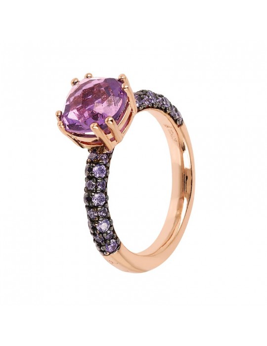 Bronzallure Ring - Preziosa - Prisma Gem - Purple - WSBZ02181.AM