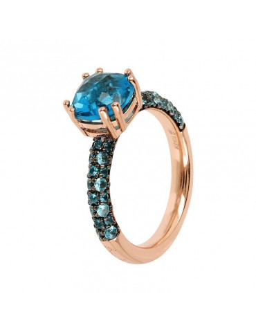 Bronzallure Ring - Preziosa - Prisma Gem - Blue - WSBZ02181.BLUE