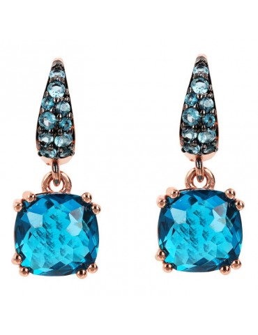 Orecchini Bronzallure -Preziosa-Pendenti-Prisma Gem Blu-WSBZ02182.BLUE