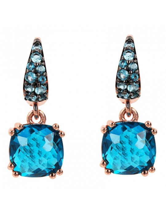 Orecchini Bronzallure -Preziosa-Pendenti-Prisma Gem Blu-WSBZ02182.BLUE