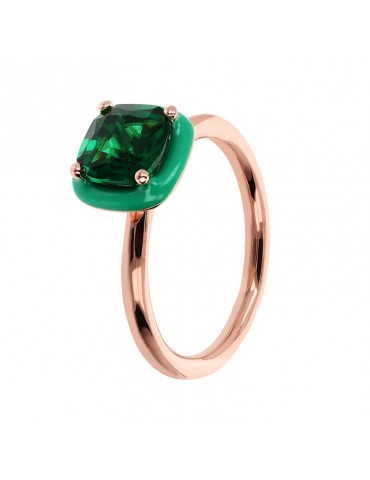 Bronzallure Ring - Miss - Cocktail-Prisma Gem Verde-WSBZ02183.GRN-CZ