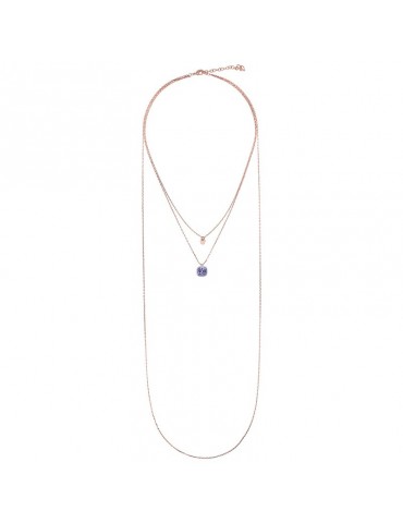 Bronzallure necklace - Miss-Multifilo-Prisma Gem Viola-WSBZ02184.LAV-TA 2