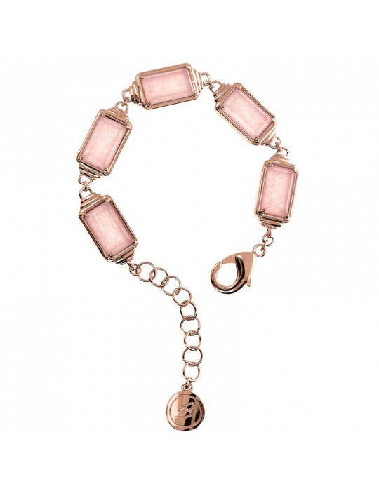 Bracciale Bronzallure - Alba - Rettangolari - Quarzo Rosa-WSBZ02200.RQ