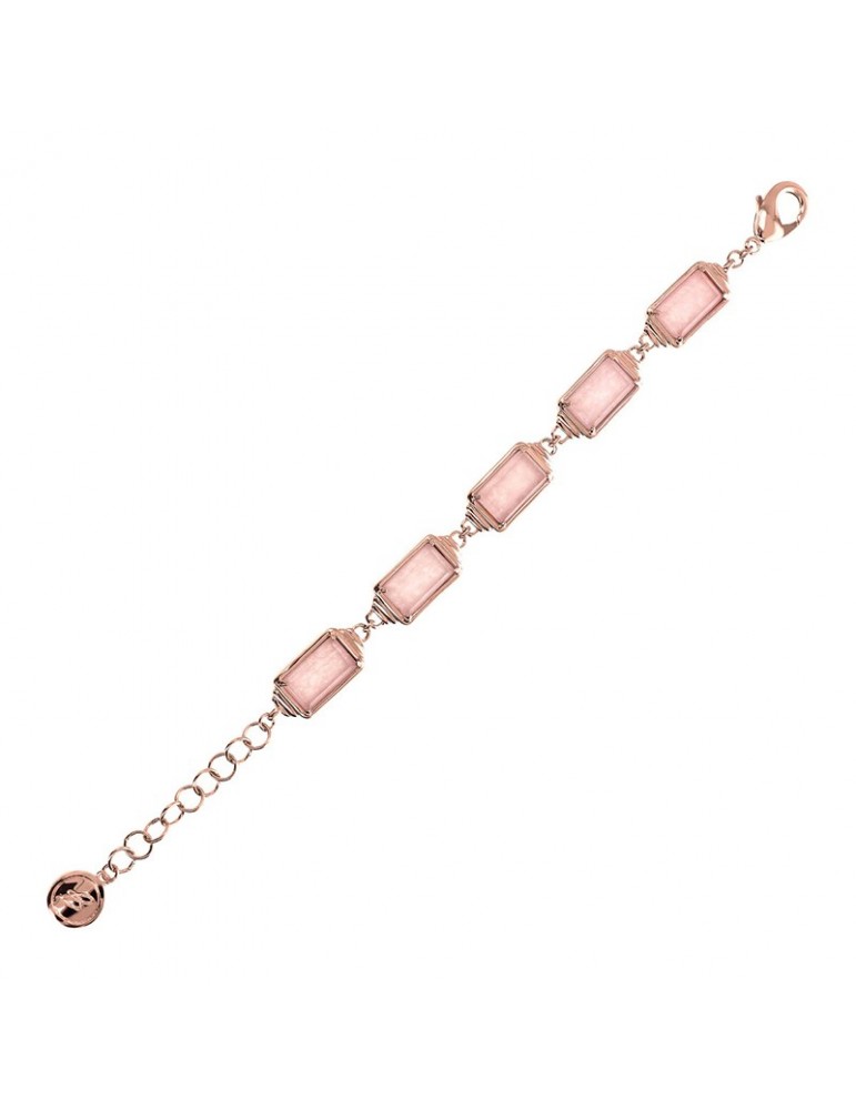 Bracciale Bronzallure - Alba - Rettangolari - Quarzo Rosa-WSBZ02200.RQ