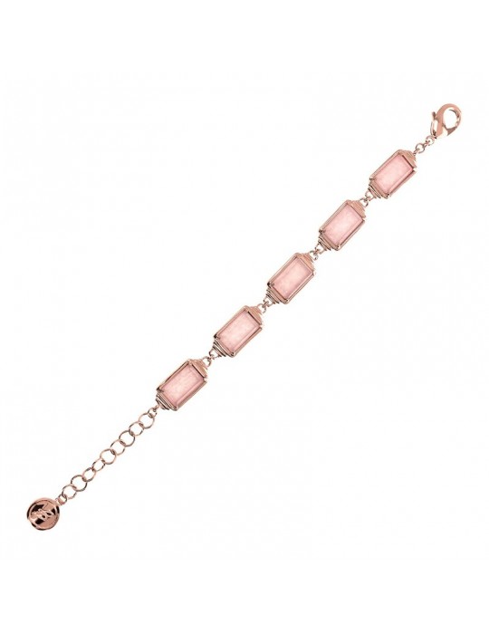 Bracciale Bronzallure - Alba - Rettangolari - Quarzo Rosa-WSBZ02200.RQ