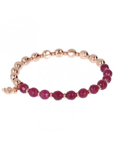 Bracciale Bronzallure - Variegata - Sfere - Agata Rossa - WSBZ01431PA