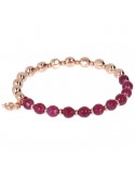 Bronzallure Bracelet - Variegata - Spheres - Red Agate - WSBZ01431PA