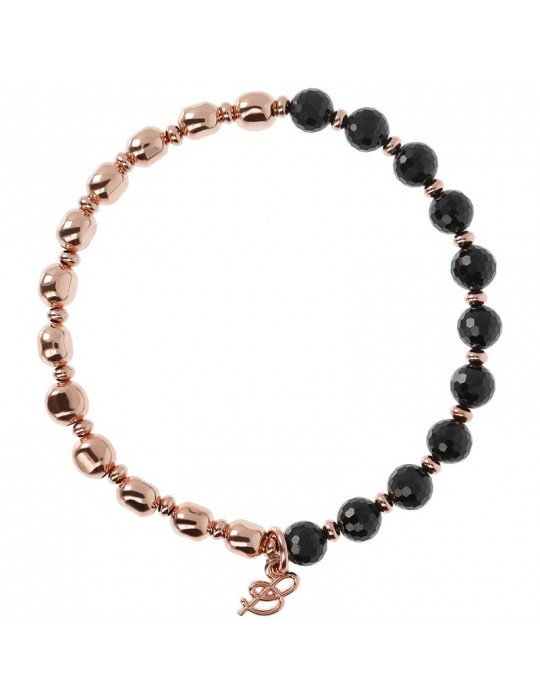 Bracciale Bronzallure - Variegata - Sfere - Spinelli Neri -WSBZ01431BS