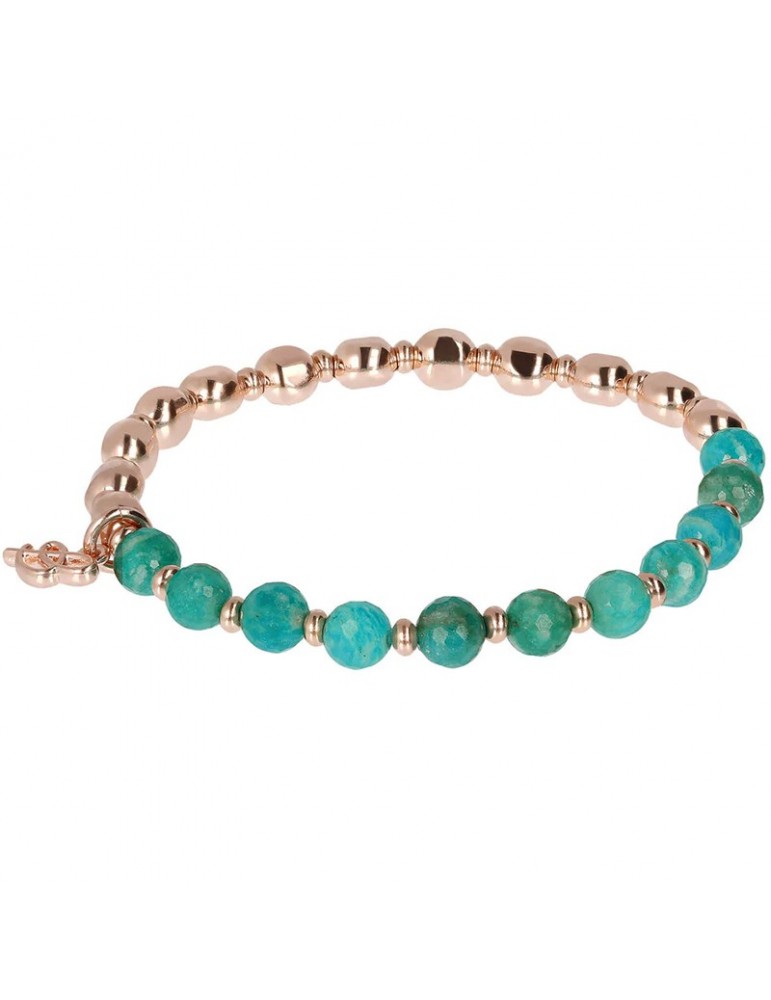 Bracciale Bronzallure-Variegata-Sfere-Amazzonite Turchese-WSBZ01431GAZ
