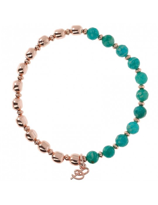 Bracciale Bronzallure-Variegata-Sfere-Amazzonite Turchese-WSBZ01431GAZ