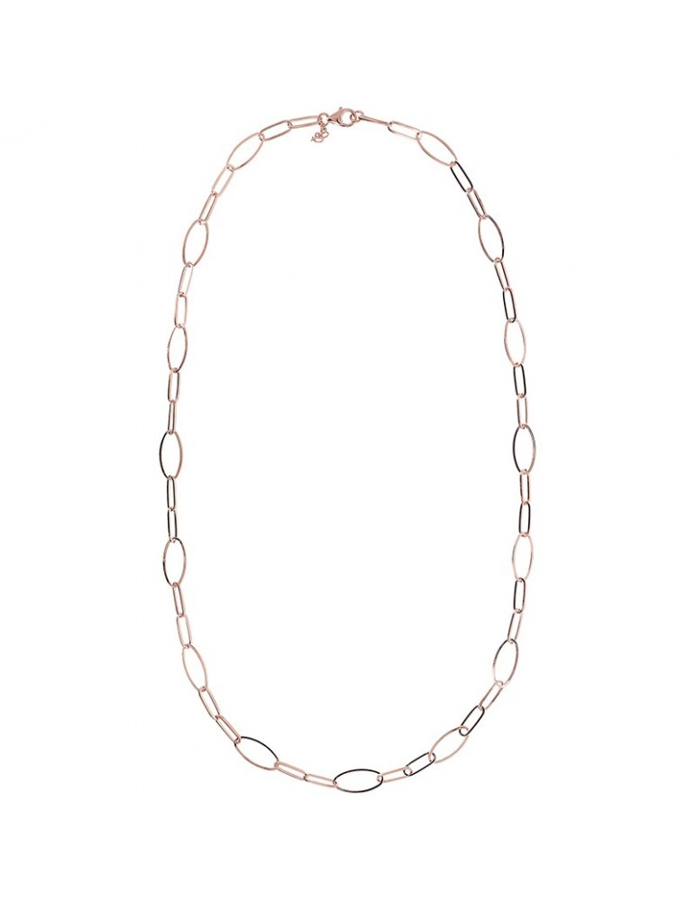 Bronzallure Necklace - Purity - Long-Thin Oval Links-WSBZ01640.R