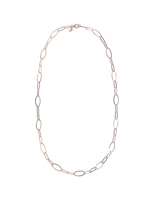 Bronzallure Necklace - Purity - Long-Thin Oval Links-WSBZ01640.R