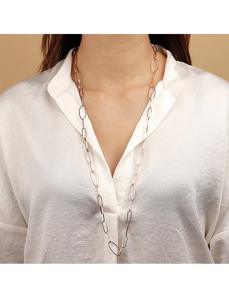 Collana Bronzallure - Purezza - Lunga-Maglie Ovali Sottili-WSBZ01640.R
