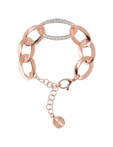 Bronzallure Bracelet-Altissima-Oval Links-Cubic Zirconia-WSBZ02058.W
