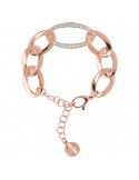 Bronzallure Bracelet-Altissima-Oval Links-Cubic Zirconia-WSBZ02058.W