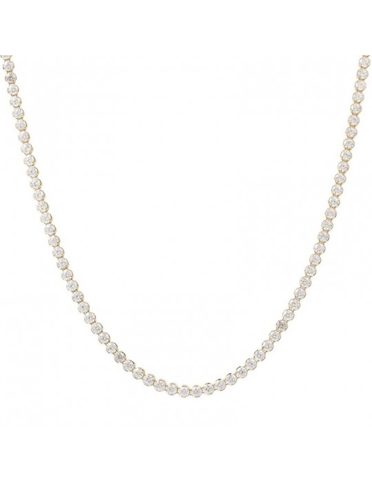 Bronzallure-Altissima-Tennis-Gold-Cubic Zirconia Necklace-WSBZ01977Y.W-16