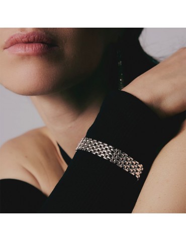 Unoaerre Bracelet for Women - Fashion Jewelery Silver with Panther Chain - 0 2