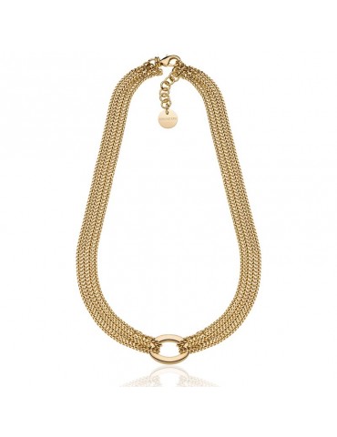 Unoaerre Necklace-Infinity-Choker-Groumette-Oval Element-13EXH0014