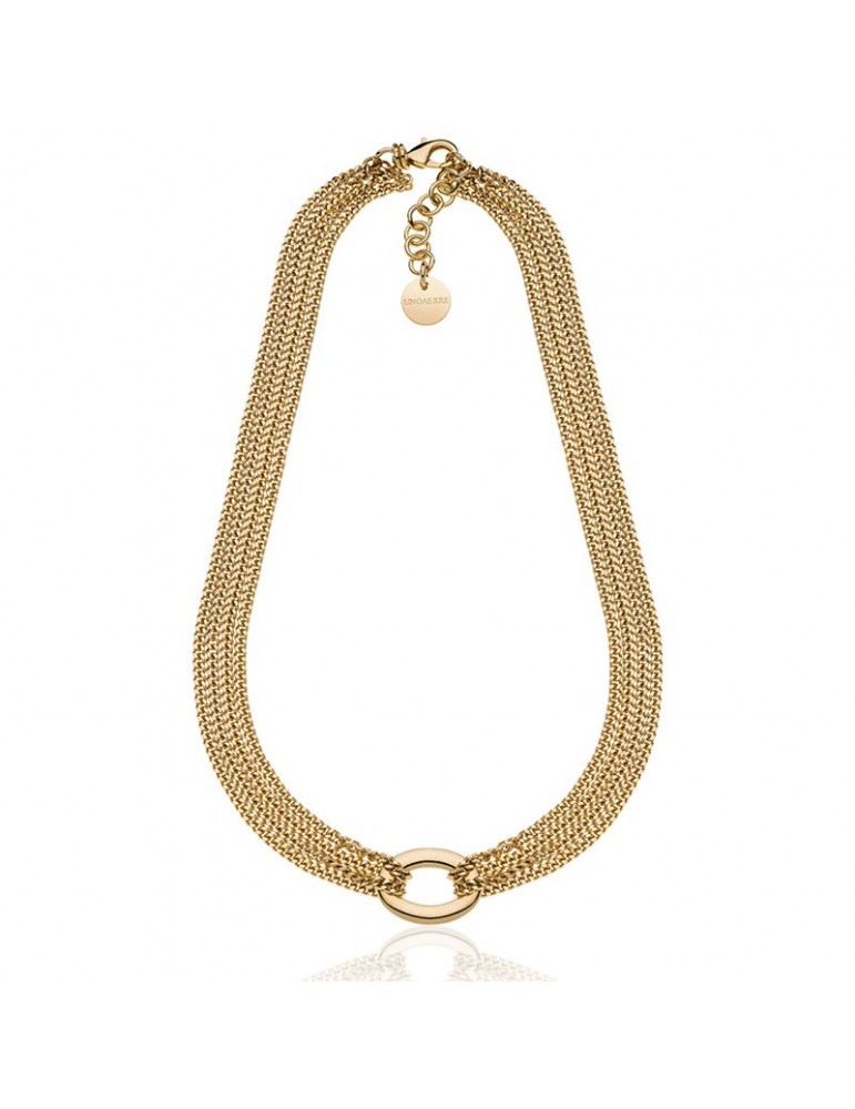 Unoaerre Necklace-Infinity-Choker-Groumette-Oval Element-13EXH0014