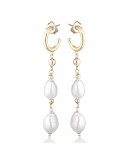 Lelune Glamour Woman's Earrings - Carolyne with Freshwater Pearls - 0