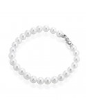 Bracciale Coscia - con Perle Akoya 7-7,5mm e Diamante Naturale - BRAK218