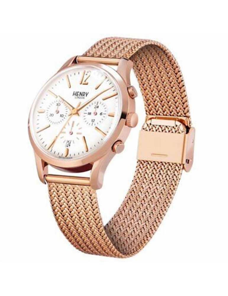 Henry London Watch - Richmond - Rose Gold - 34mm - White - HL39CM0034